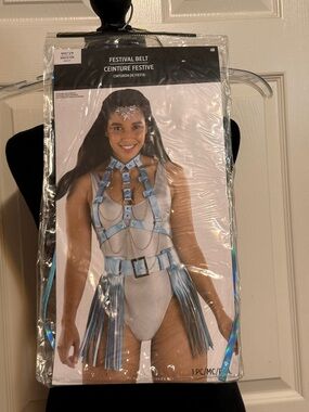 BNWT Festival Harness Belt in Light Blue